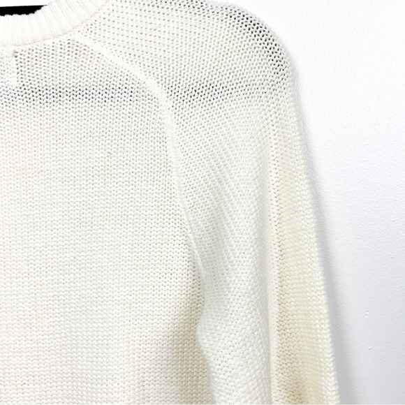 Old Navy White Knit Crewneck Sweater - Picture 7 of 10
